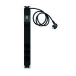 PDU/Kabinet Prizleri-19" 1U 3'LÜ  ŞEBEKELİ SİGORTALI PDU - Görsel 2